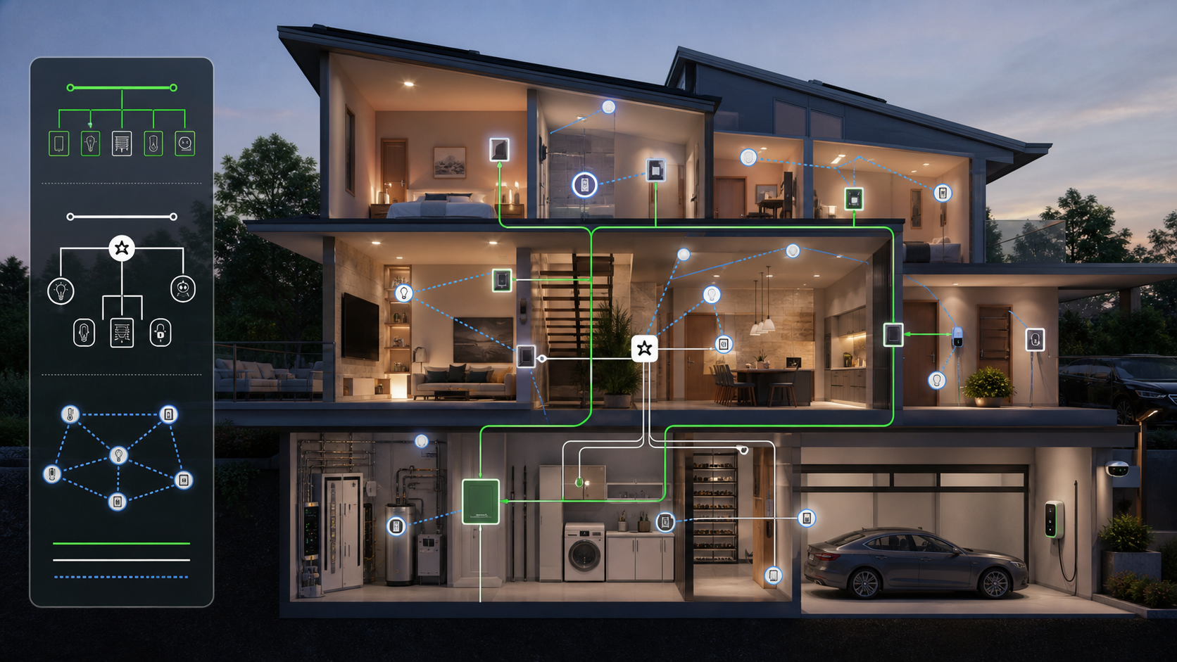 KNX、Matter、Thread 怎么一起用？大户型智能家居不能只靠一个协议