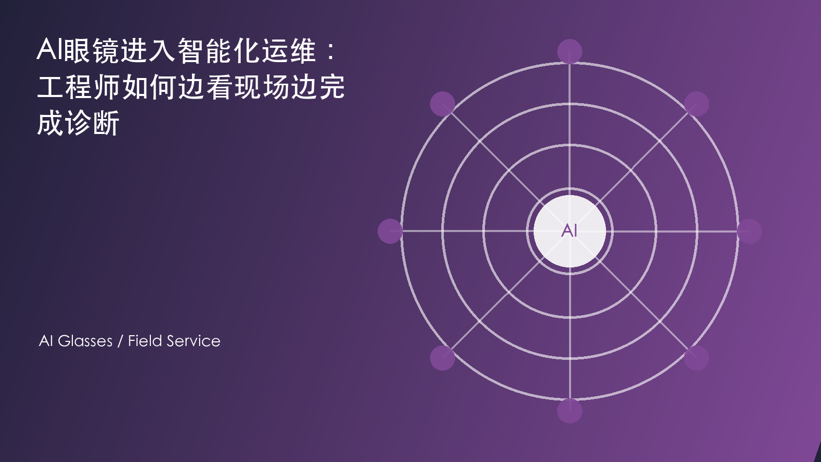 AI眼镜进入智能化运维:工程师如何边看现场边完成诊断 信息图