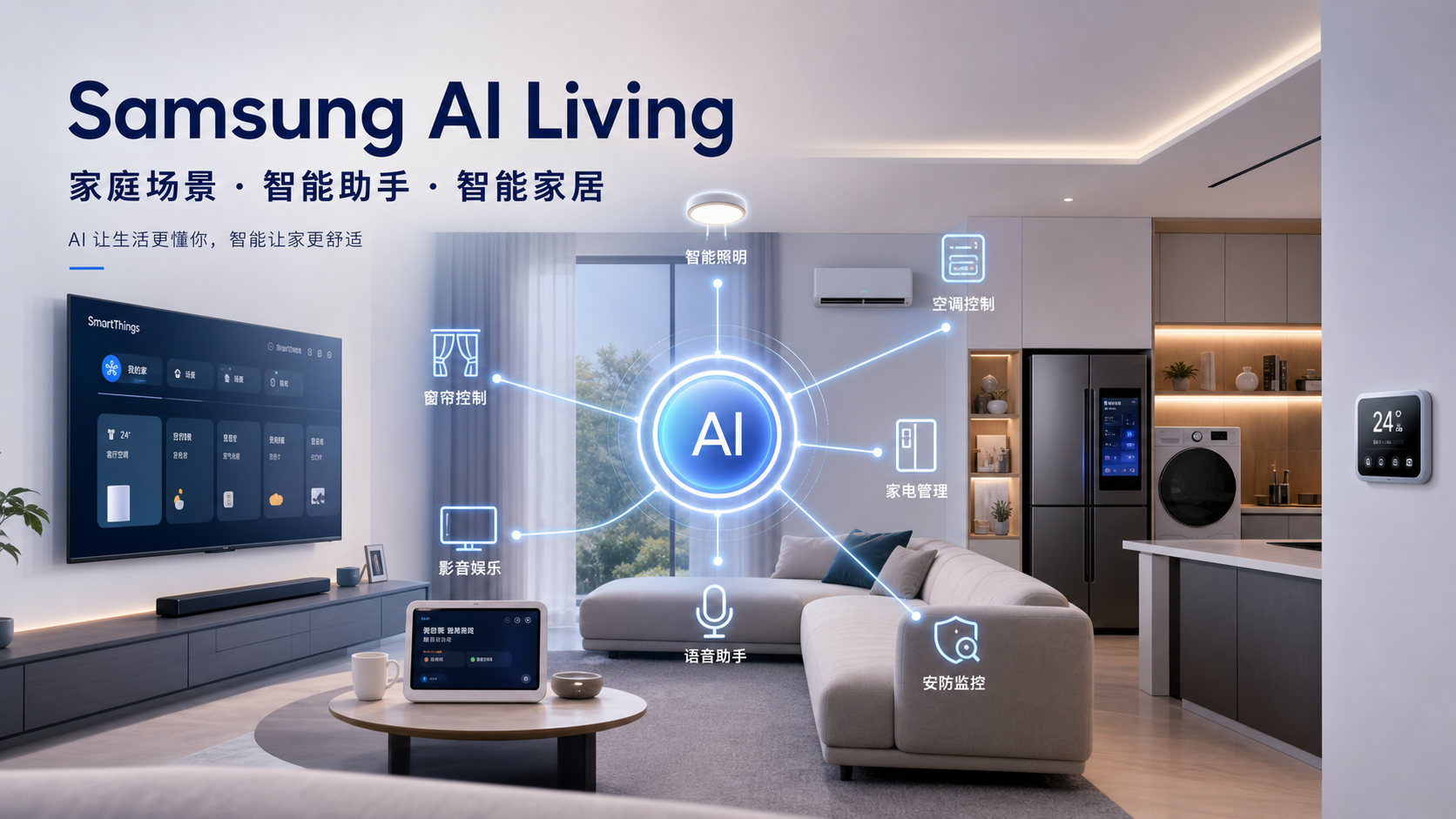 Samsung 把 AI Living 推向家庭场景,智能家居开始更像一个助手